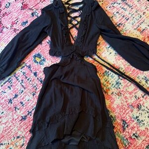 Altard state black mini dress